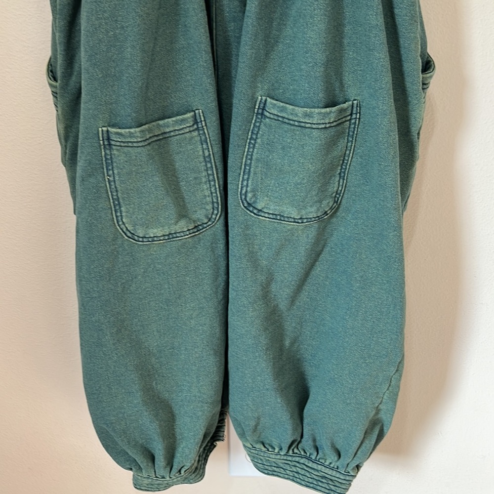 Monthorigin Oversized Green Bib Jean Y2K Overalls - Picture 8 of 9
